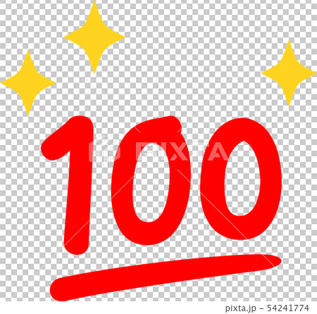 Display Of 100 Points Stock Illustration