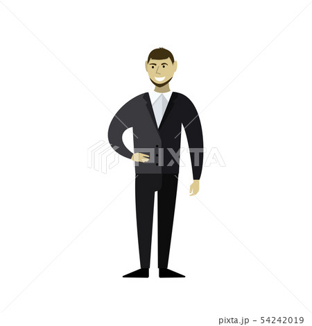 Businessman smiles. 54242019