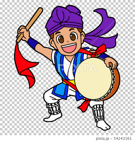 敲大鼓、跳 Eisa 的男人 敲大鼓、跳 Eisa 的男人 54243161