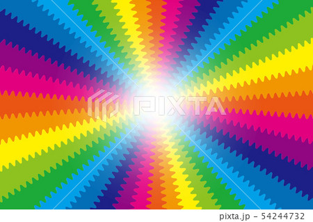 背景素材壁紙 ベクター 波の模様 虹 レインボーカラー 無料 フリーサイズ ウエーブ 楽しいイメージのイラスト素材