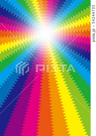 背景素材壁紙 ベクター 波の模様 虹 レインボーカラー 無料 フリーサイズ ウエーブ 楽しいイメージのイラスト素材 54244735 Pixta