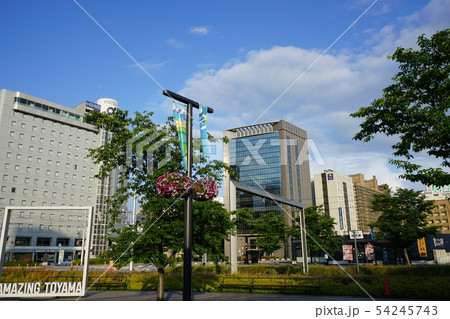 富山市の朝 富山市の朝 54245743