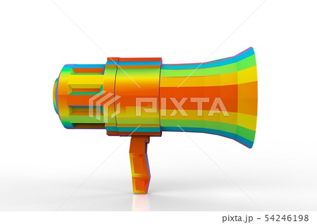 Bullhorn 3d rendering 54246198