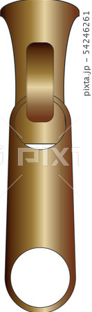 Zipper puller metal vector illustration eps10 Zipper puller metal vector illustration eps10 54246261