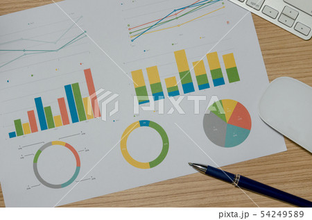 business graph and chart 54249589