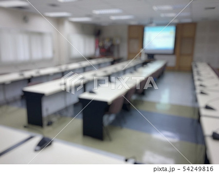 blurred image of empty auditorium room, interior 54249816