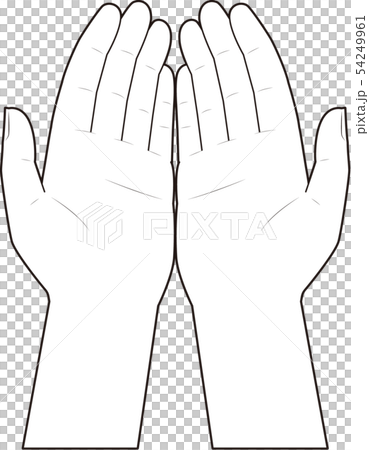 包み込む手 54249961