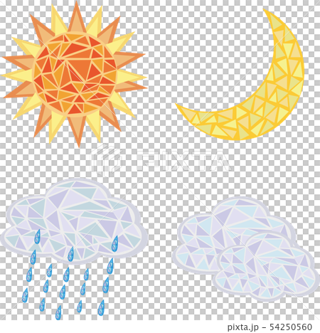モザイク画風:天候4セット02 モザイク画風:天候4セット02 54250560