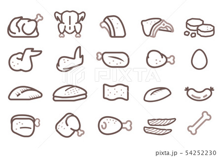 Different parts of chicken at supermarket for sale Different parts of chicken at supermarket for sale 54252230