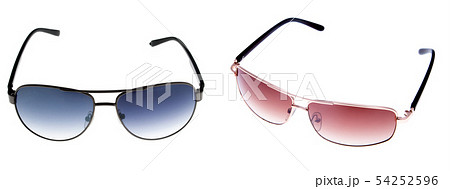 Colorful sunglasses in modern style on white 54252596