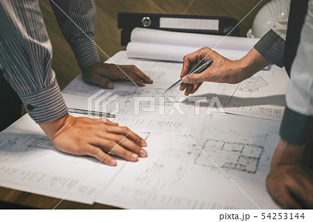 Team of construction engineering or architect 54253144