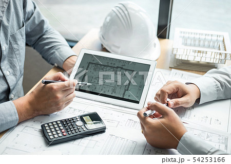 Team of engineering or architect meeting and Team of engineering or architect meeting and 54253166