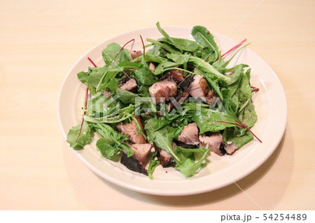 鰹の藁焼き　サラダ 54254489