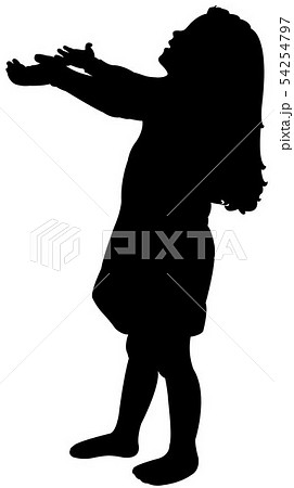A Girl Body Silhouette Vectorのイラスト素材