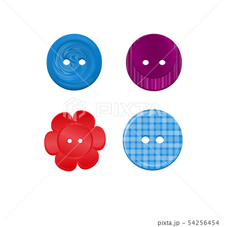 Sewing button vector kids fashion design clothing accessory collection clothes tailor illustration Sewing button vector kids fashion design clothing accessory collection clothes tailor illustration 54256454