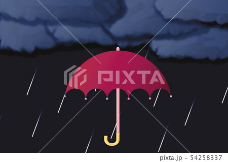 傘と雨と雲 傘と雨と雲 54258337