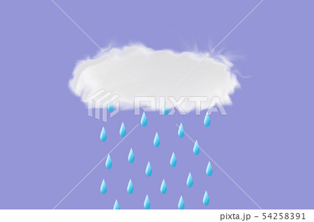 雨雲と雨のイラスト のイラスト素材