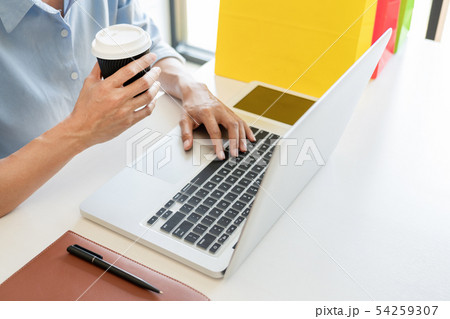Doing Online Shopping On Digital Tablet At Home, Doing Online Shopping On Digital Tablet At Home, 54259307