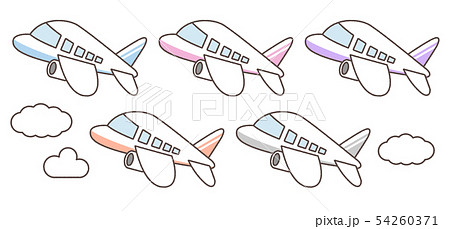 飛行機のイラストセット 54260371
