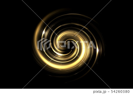 Abstract glowing gold vortex with light ring on Abstract glowing gold vortex with light ring on 54260380