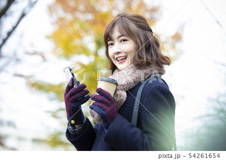 マフラー　コート　女性　冬 54261654