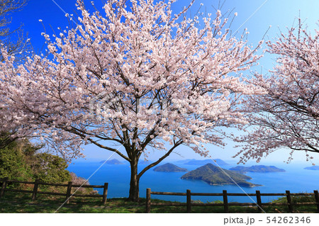 春の紫雲出山からの瀬戸内海 54262346