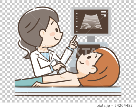 超音波検査　乳がん検診 54264482