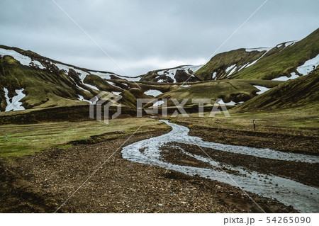 Road to Landmanalaugar on highlands of Iceland. Road to Landmanalaugar on highlands of Iceland. 54265090