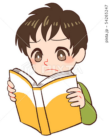 読書する子ども 苦手のイラスト素材