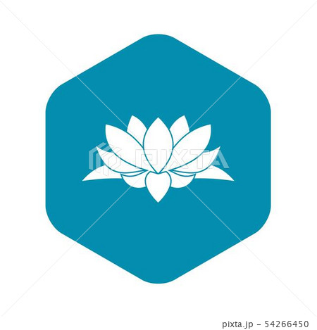 Lotus flower icon, simple style Lotus flower icon, simple style 54266450
