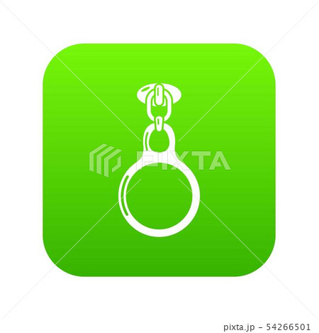 Round zip icon, simple style 54266501