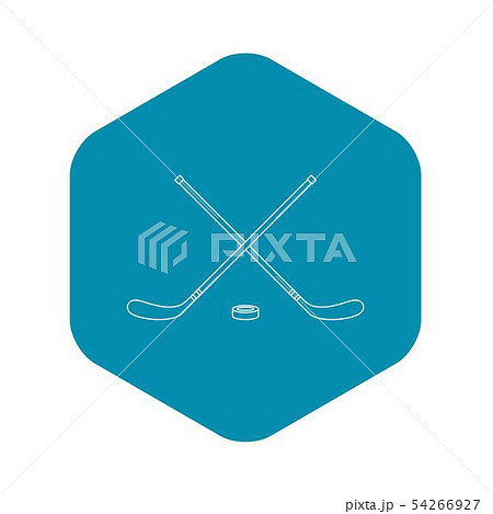 Hockey icon, outline style Hockey icon, outline style 54266927