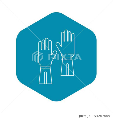 Gloves icon, outline style Gloves icon, outline style 54267009