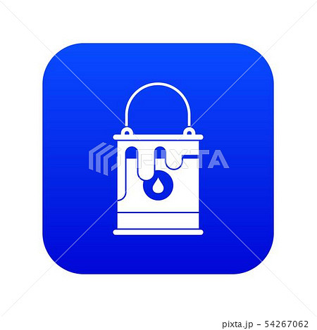 Bucket with paint icon digital blue 54267062
