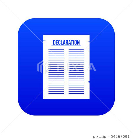 Declaration of independence icon digital blue Declaration of independence icon digital blue 54267091