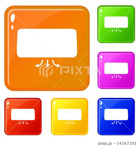 Conditioner icons set vector color Conditioner icons set vector color 54267203