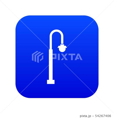 Long lantern icon digital blue 54267406