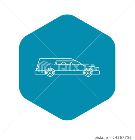 Hearse icon, outline style Hearse icon, outline style 54267759
