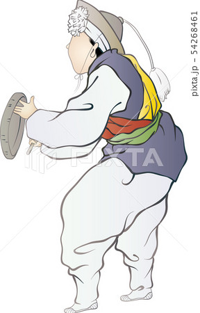 Illustration of characters in Korean folk painting. 209 Illustration of characters in Korean folk painting. 209 54268461