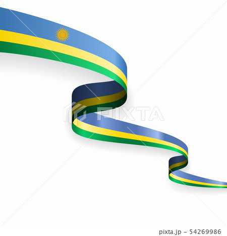 Rwandan flag wavy abstract background. Vector illustration. Rwandan flag wavy abstract background. Vector illustration. 54269986