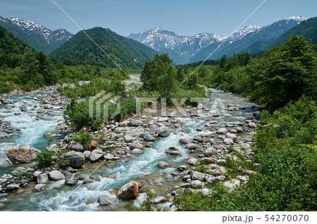 早月川と剱岳 早月川と剱岳 54270070