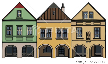 Three historical burger houses 54270645