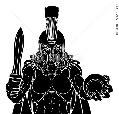 Spartan Trojan Gladiator Tennis Warrior Woman 54271347