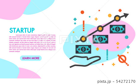 Business profit and financial growth startup  54272170