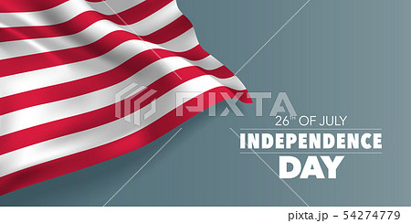 Liberia happy independence day greeting card, 54274779