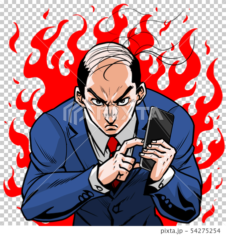 Smartphone operation businessman 54275254