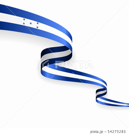 Honduras flag wavy abstract background. Vector illustration. 54275283