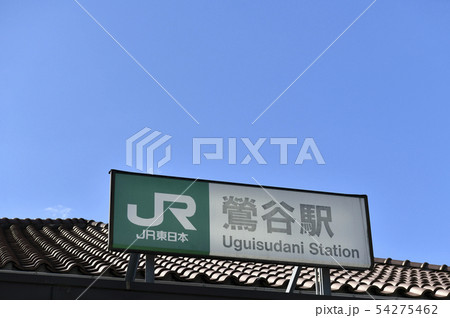 日本の東京都市景観  鶯谷駅（南口）を望む 54275462
