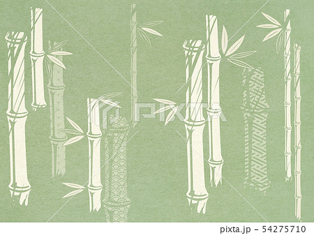 和紙-日本画-竹のイラスト素材 [54275710] - PIXTA