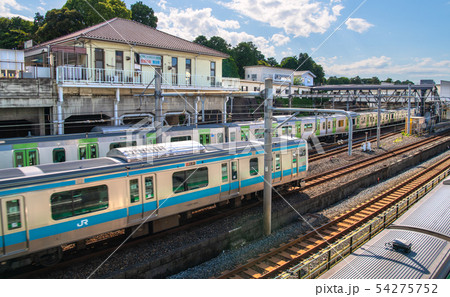 日本の東京都市景観 鶯谷駅(南口)などを望む 日本の東京都市景観 鶯谷駅(南口)などを望む 54275752